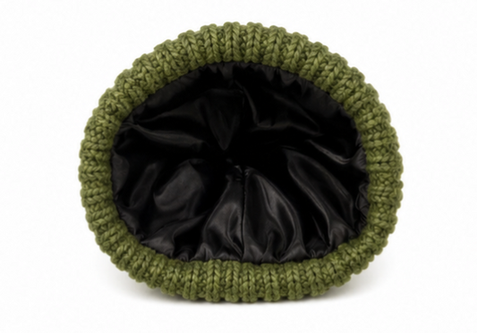 The Knit Pom in Olive Green - COSI & co.