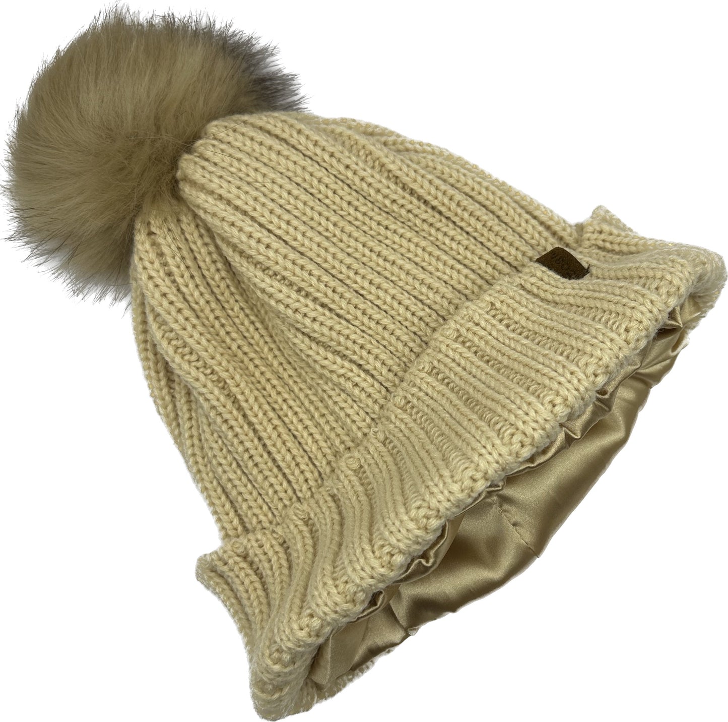 THE KNIT BEANIE IN CHAMPAGNE - COSI & co.