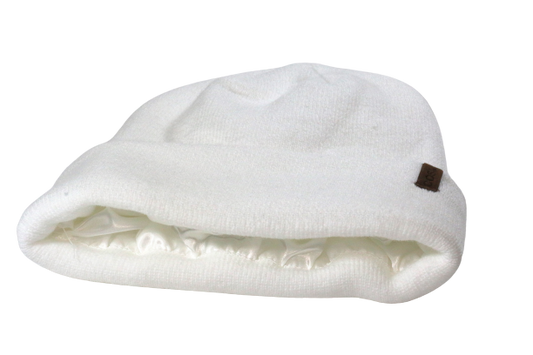 The Fit Beanie in White - COSI & co.