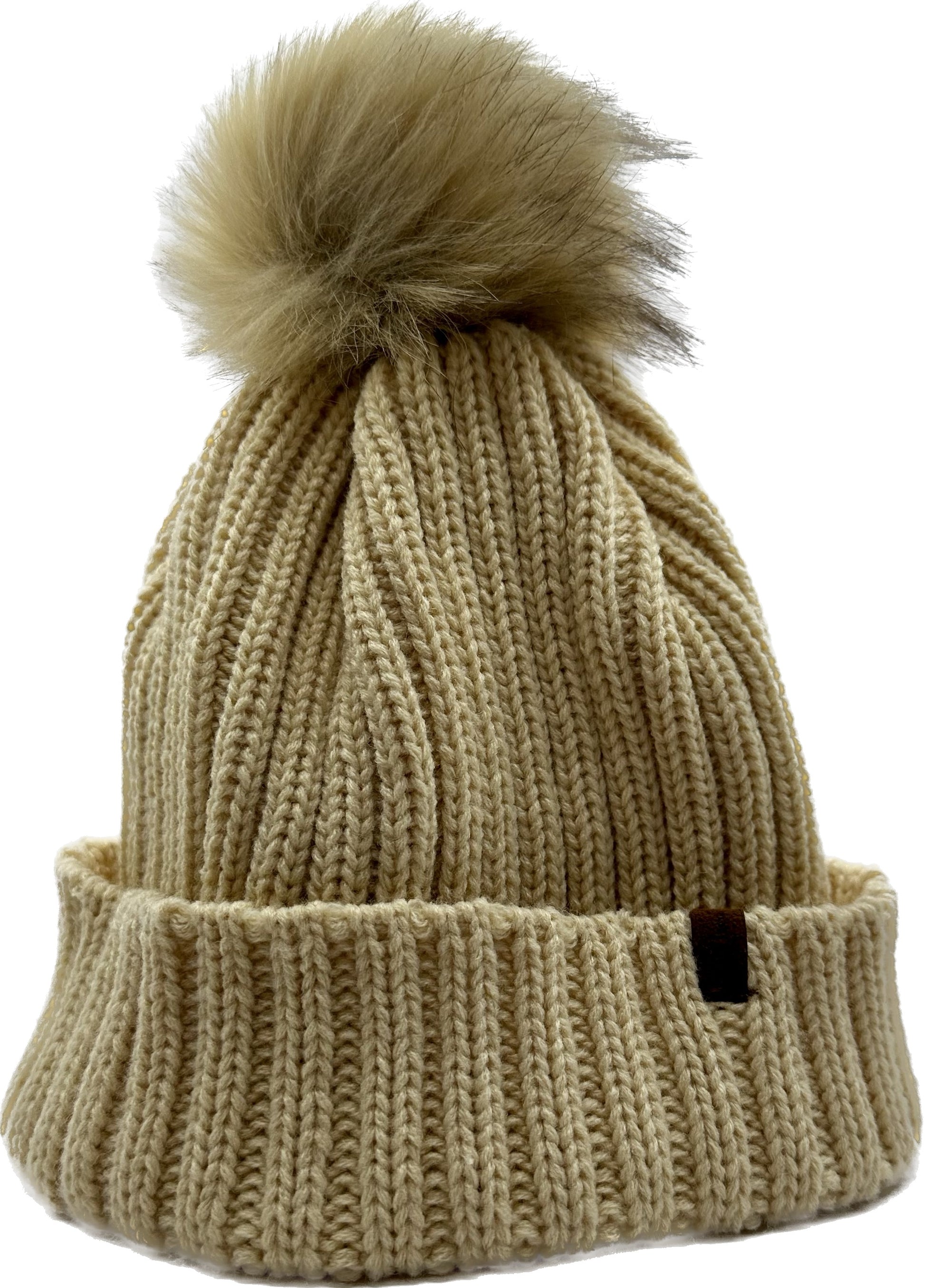 THE KNIT BEANIE IN CHAMPAGNE - COSI & co.