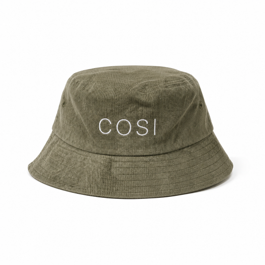 THE OLIVE GREEN BUCKET HAT - COSI & co.