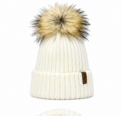 The Knit Pom in White - COSI & co.