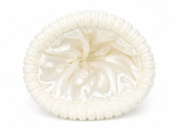 The Knit Pom in White - COSI & co.
