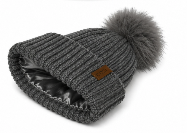 THE KNIT BEANIE IN SALT & PEPPER - COSI & co.