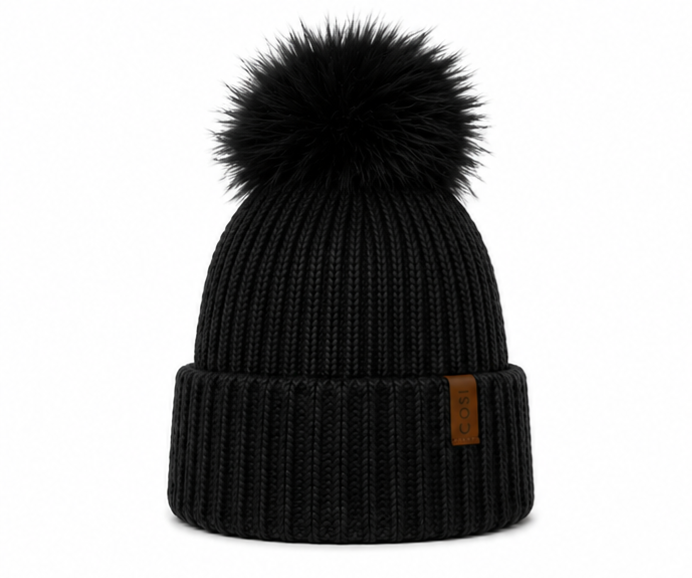 THE KNIT BEANIE IN BLACK - COSI & co.