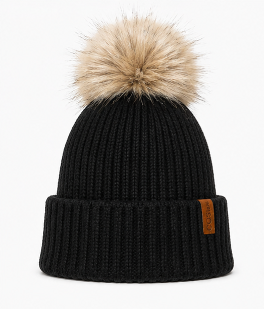 The Knit Pom in Black with Alternative Pom - COSI & co.