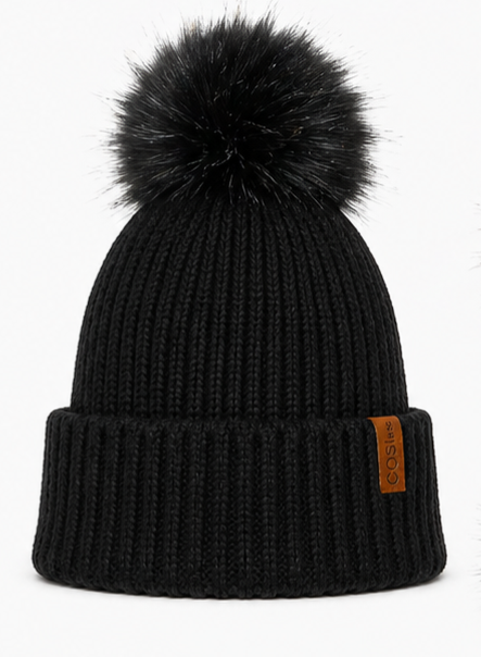 The Knit Pom in Black with Alternative Pom - COSI & co.