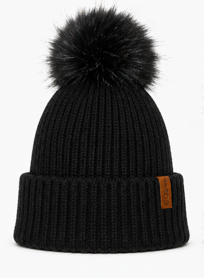 The Knit Pom in Black with Alternative Pom - COSI & co.