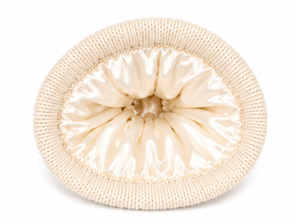 The Knit Pom in Beige - COSI & co.