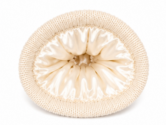 The Knit Pom in Beige - COSI & co.