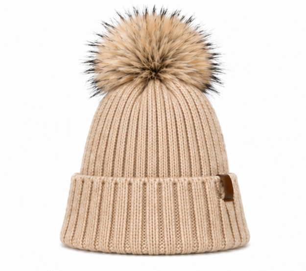 THE KNIT BEANIE IN CHAMPAGNE - COSI & co.