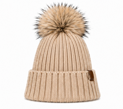 THE KNIT BEANIE IN CHAMPAGNE - COSI & co.