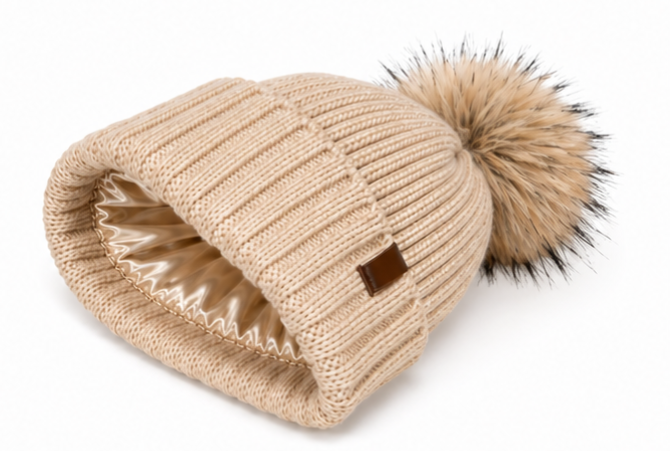 THE KNIT BEANIE IN CHAMPAGNE - COSI & co.