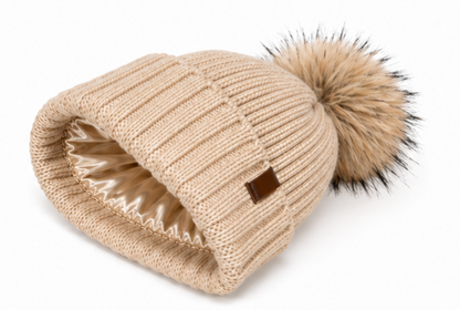 THE KNIT BEANIE IN CHAMPAGNE - COSI & co.