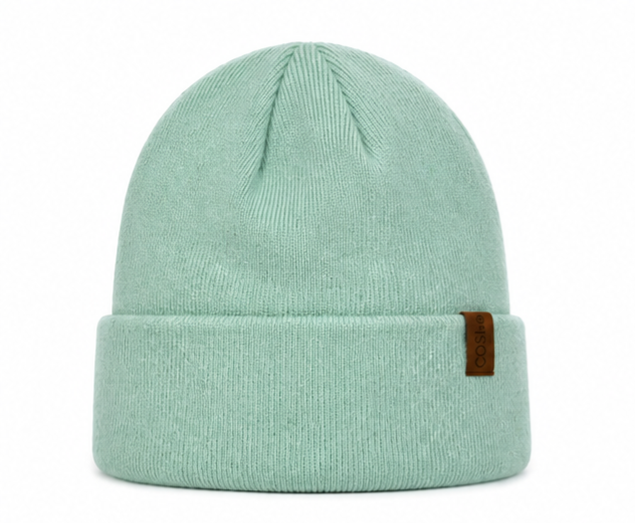 The KIDS FIT BEANIE IN MINT GREEN - COSI & co.