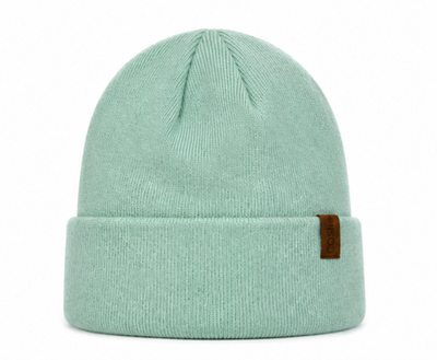 The KIDS FIT BEANIE IN MINT GREEN
