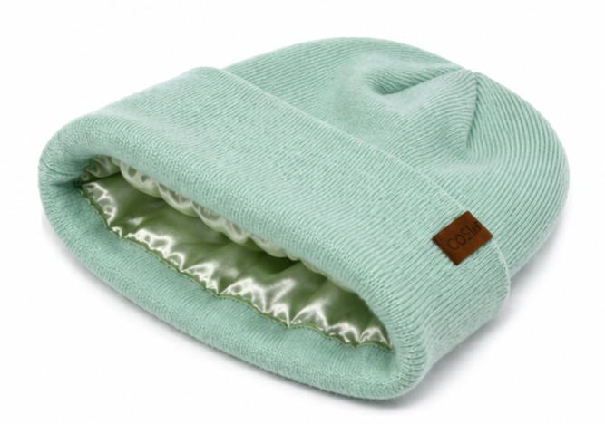 The KIDS FIT BEANIE IN MINT GREEN - COSI & co.