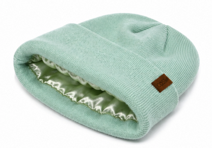 The KIDS FIT BEANIE IN MINT GREEN - COSI & co.
