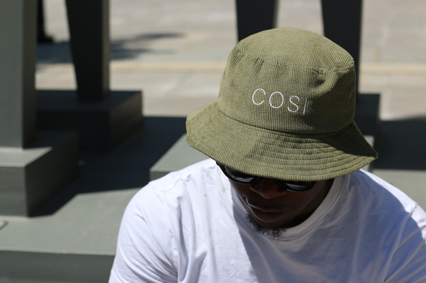 THE OLIVE GREEN BUCKET HAT - COSI & co.