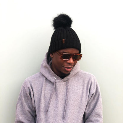 The Knit Pom in Black - COSI & co.