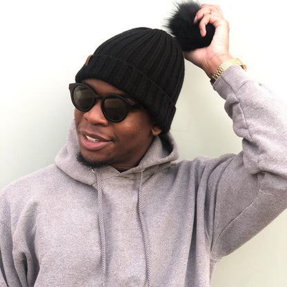 The Knit Pom in Black - COSI & co.