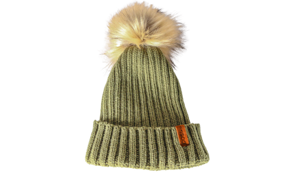The Knit Pom in Olive Green - COSI & co.
