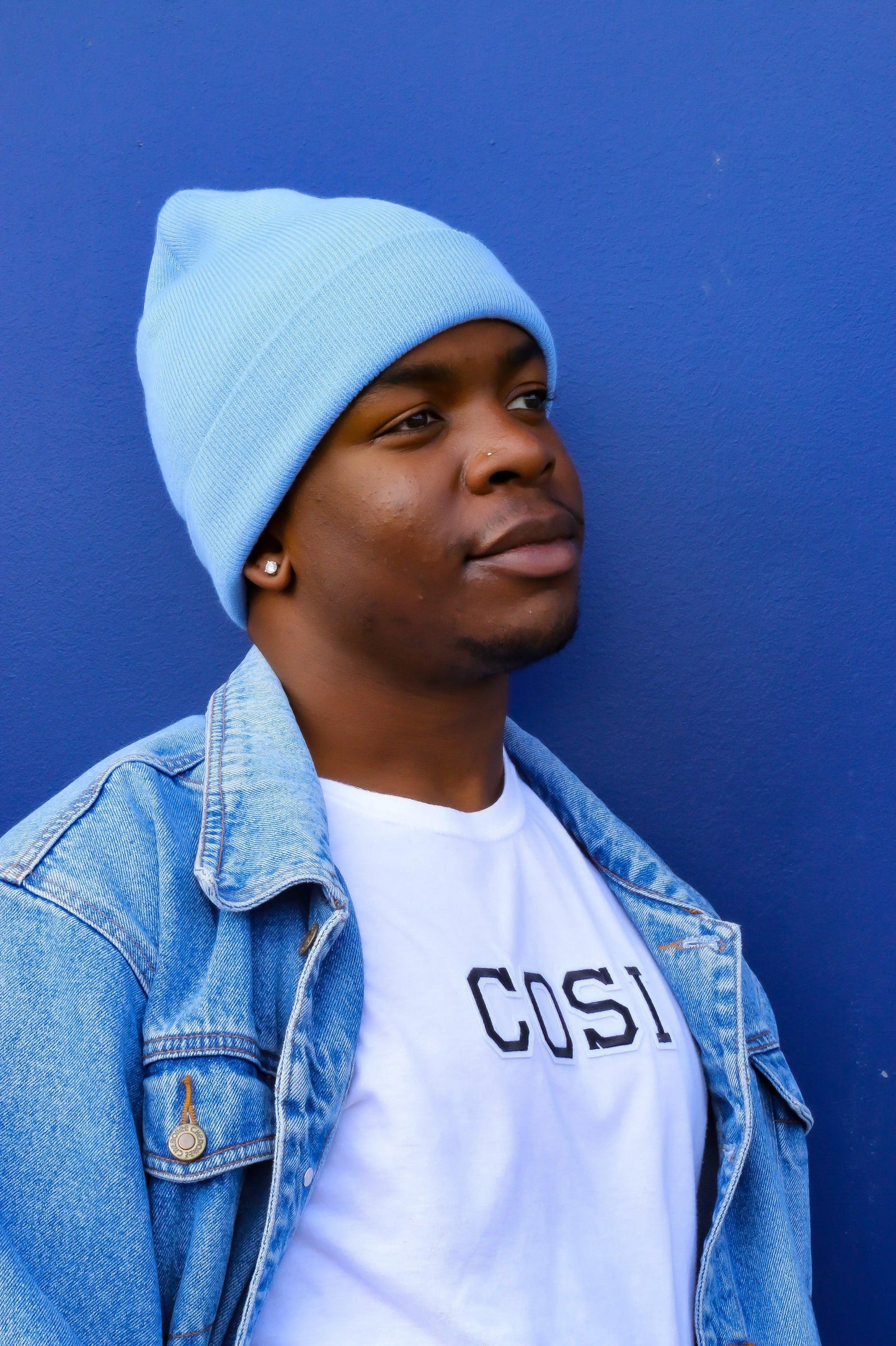 The Fit Beanie in Baby Blue - COSI & co.