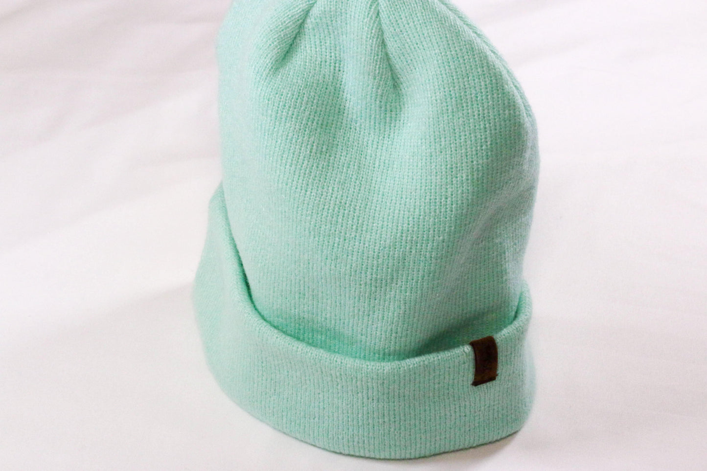 The Fit Beanie in Mint Green - COSI & co.