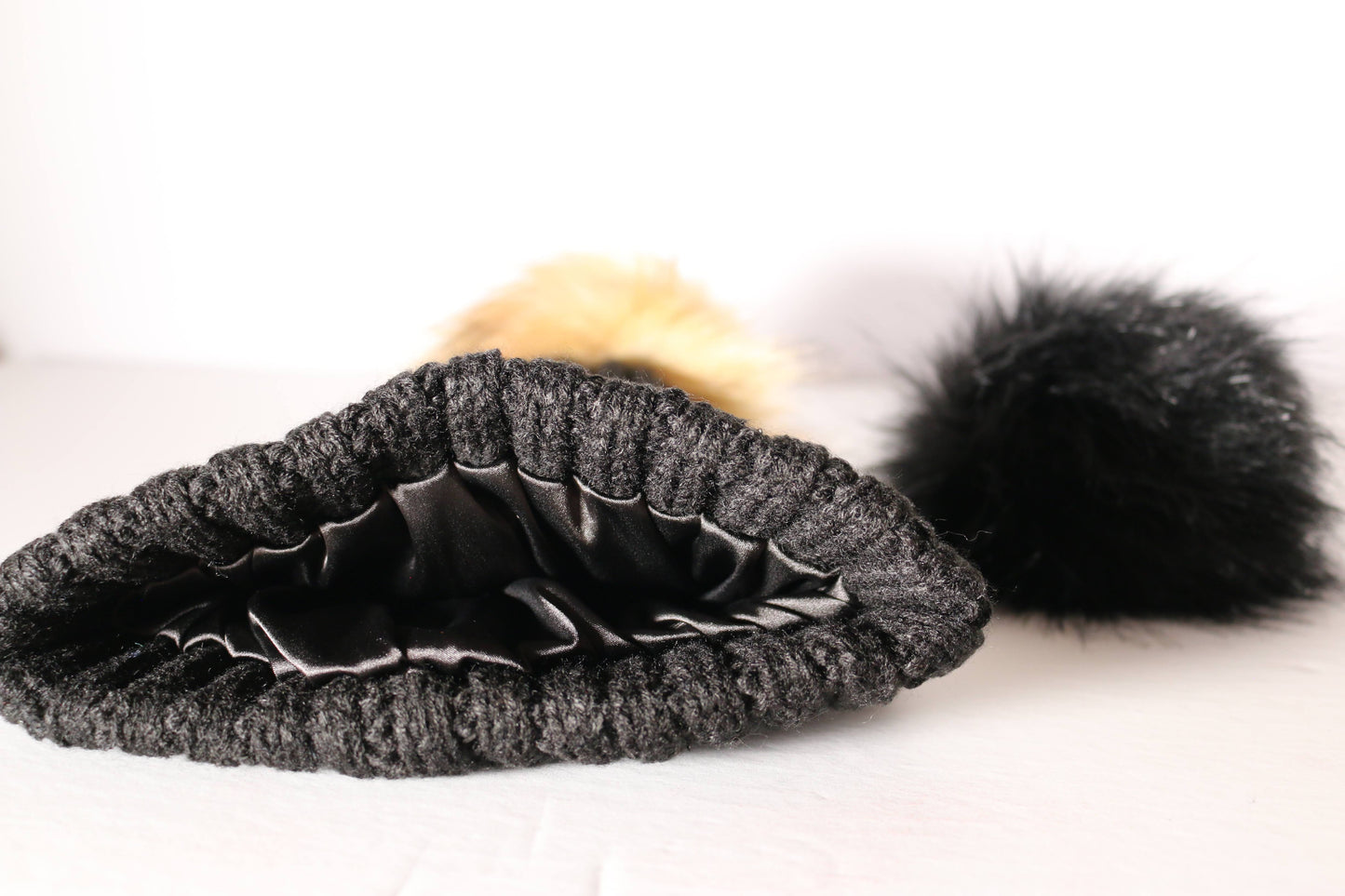 The Knit Pom in Black with Alternative Pom - COSI & co.