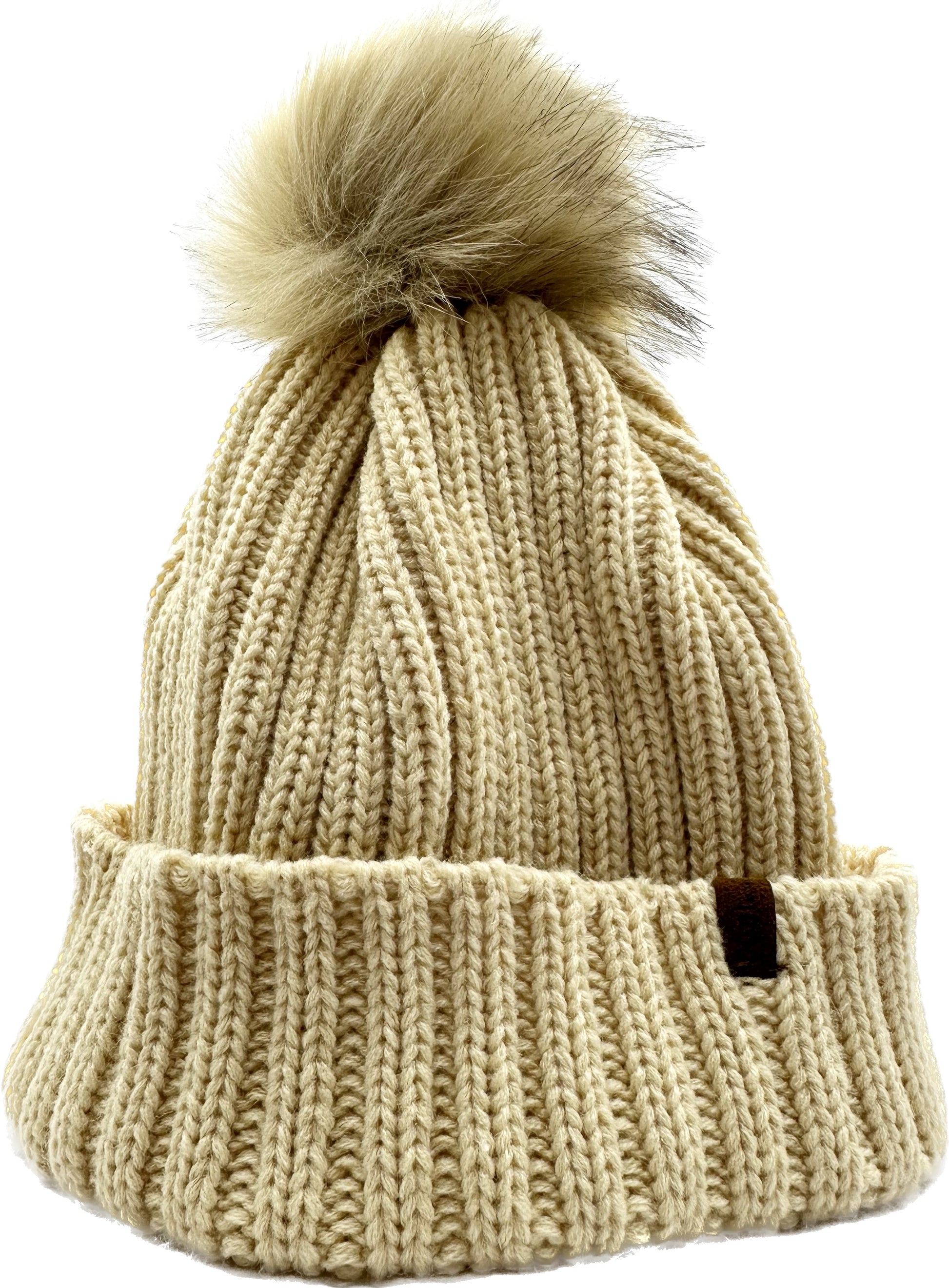 THE KNIT BEANIE IN CHAMPAGNE - COSI & co.